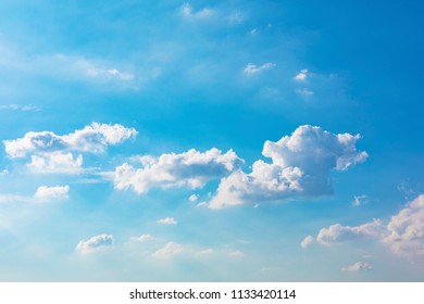 Sky and white clouds in the sky background