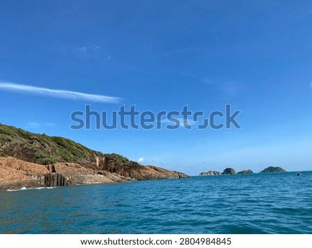 Skyblue cloud at the island 

