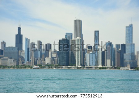 Skycraper of Chicago Skyline Panorama