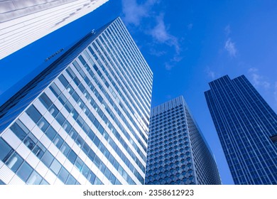 Skycrapers with blue sky for the background  - Shutterstock ID 2358612923