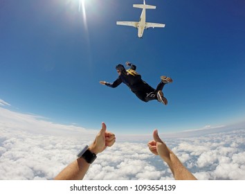 Skydiver Cloudscape speed