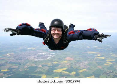 Skydiver In Freefall