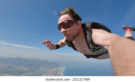 Skydiving Selfie Over The Bea