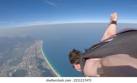 Skydiving Selfie Over The Bea