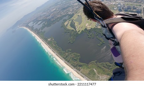 Skydiving Selfie Over The Bea