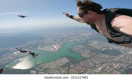 Skydiving Selfie Over The Bea