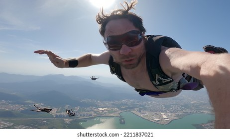 Skydiving Selfie Over The Bea