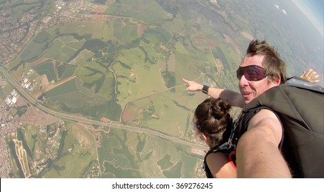 Skydiving Tandem Self Portrait