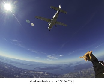 Skydiving In Washington, Few Seconds After Jumping Out Of The Plane!