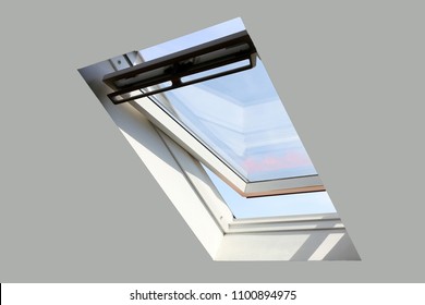Skylight on a residential home, interior shot