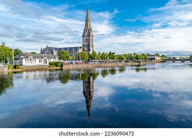 The skyline of Ballina town, County Mayo, Ireland - Shutterstock ID 2236090473