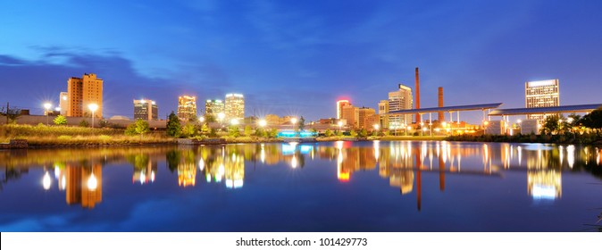 Skyline Of Birmingham, Alabama From Railroad Park.