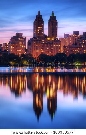 Similar – Image, Stock Photo Skyline Manhattan and Central Park, New York