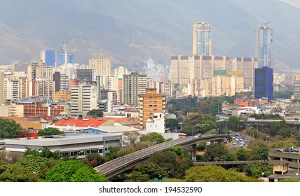 Skyline of Caracas city. Capital of Venezuela 