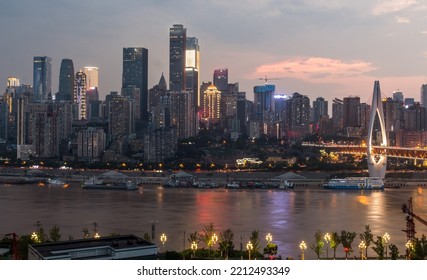 Skyline Of Chongqing With Yangtze River, China