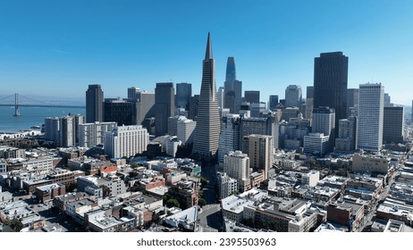 Skyline City At San Francisco In California United States. Megalopolis Downtown Cityscape. Business Travel. Skyline City At San Francisco In California United States. - Powered by Shutterstock