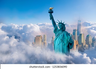 skyline cityscape, Landmarks of New York City, USA - Shutterstock ID 1253836090