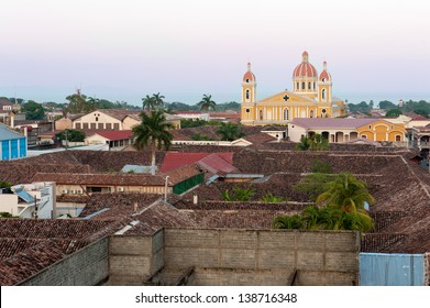 The skyline and colors of Granada, Nicaragua