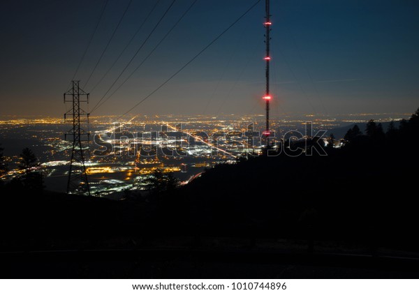 lookout mountain colorado at night