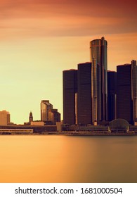 Skyline Of Detroit From Windsor, Ontario, 