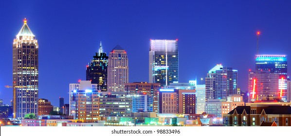 Skyline Of Downtown Atlanta, Georgia