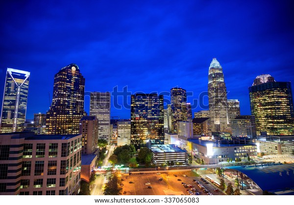 Skyline Downtown Charlotte North Carolina Usa Stock Photo Edit Now