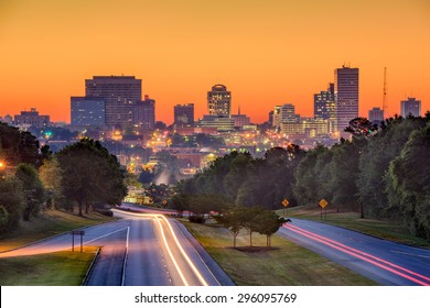 Skyline of downtown Columbia, South Carolina from above Jarvis Klapman Blvd. - Shutterstock ID 296095769