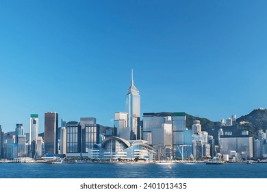 Skyline of downtown of Hong Kong city - Powered by Shutterstock