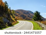 The Skyline Drive at Shenandoah National Park along the Blue Ridge Mountains in Virginia, USA