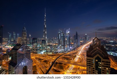 Dubai Night Lights Images Stock Photos Vectors Shutterstock