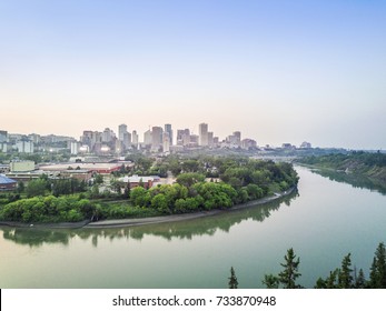 Skyline Of Edmonton Downtown, Alberta, Canada