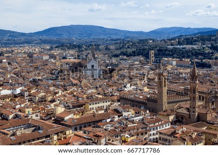 Similar – Image, Stock Photo View of the roofs of Verona from Torre dei Lamberti