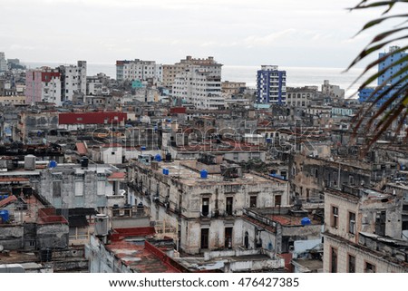 Skyline of Havana, Cuba seen from downtown - June 2016