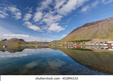 The Skyline Of Isafjordur Iceland