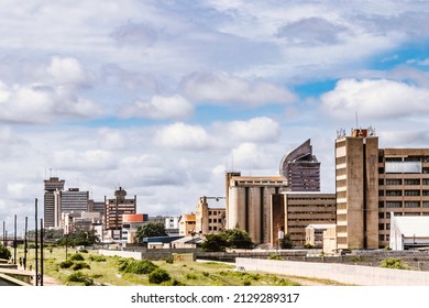 The Skyline Of Lusaka In Zambia	