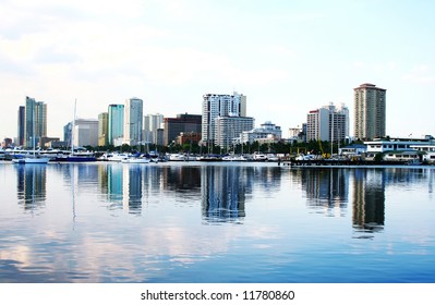 Skyline Of Manila Bay