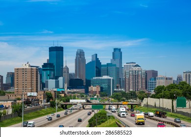 Skyline in Minneapolis, Minnesota