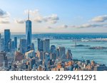 The skyline of New York City, United States