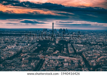 Similar – Foto Bild Eiffelturm in Paris bei goldenem Sonnenuntergang