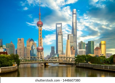 Skyline Of Pudong, Shanghai, China