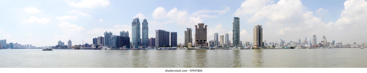 skyline of shanghai, china