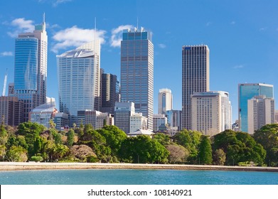 Skyline Of Sydney With City Central Business District At The Noon