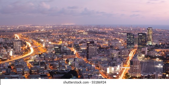 Skyline -  Tel Aviv At Sunset