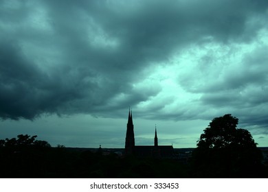 Skyline Of Uppsala (Sweden)