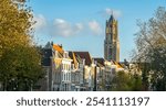 Skyline of Utrecht, The Netherlands, with the iconic Dom Tower