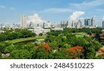 skyline view of manila from Fort Santiagoin Manila, philippines