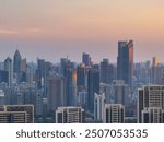 Skyline view of Wuhan City landmark