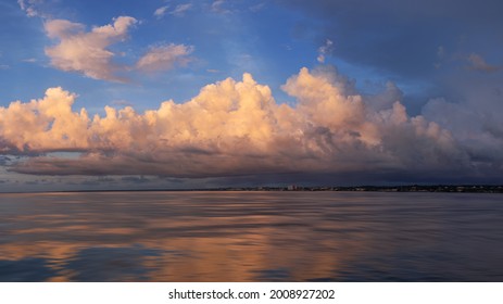 A Skyscape In Matanzas Bay Cuba During Sunset