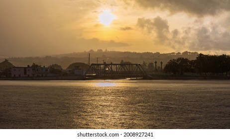 A Skyscape In Matanzas Bay Cuba During Sunset