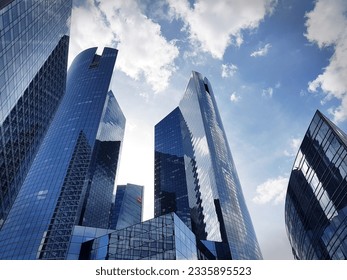 A skyscape from Paris involving sky scrappers of La Defense of Paris - Shutterstock ID 2335895523